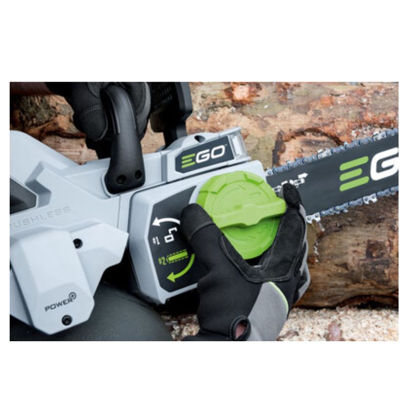 ⁦מסור שרשרת "18 (46 ס"מ) 56V Brushless-מהירות שרשרת 20 מטר/שניה - גוף בלבד EGO⁩ – תמונה ⁦6⁩
