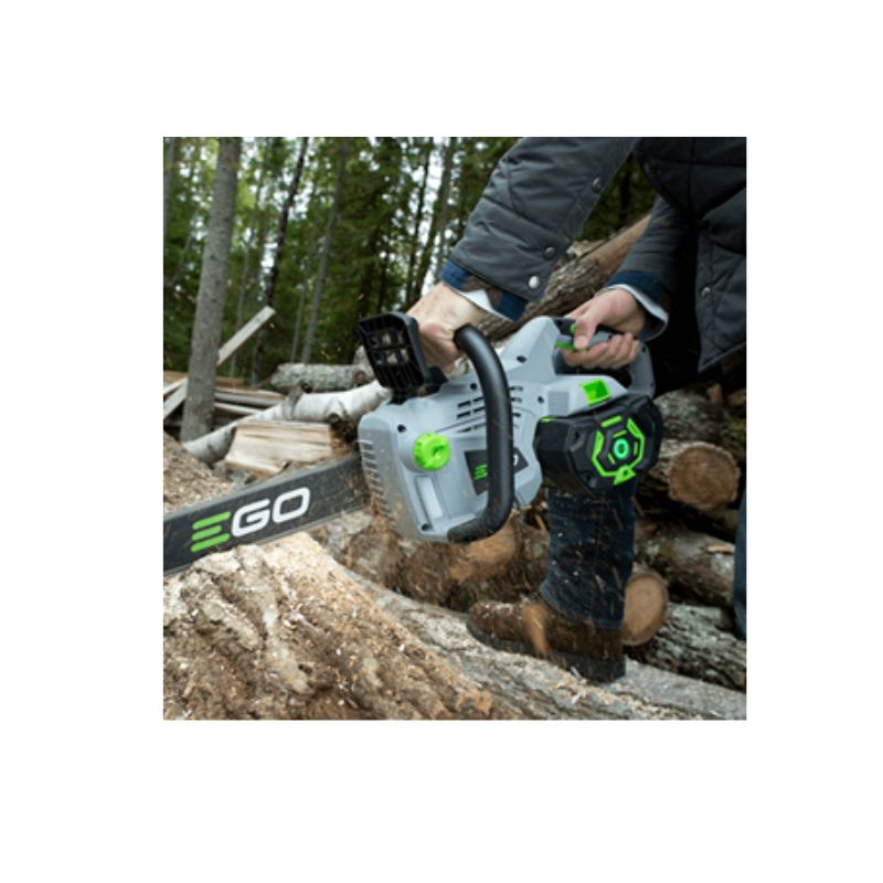 ⁦מסור שרשרת נטען "14 (36 ס"מ) 56V Brushless +סוללה 2.5Ah + מטען EGO⁩ – תמונה ⁦5⁩