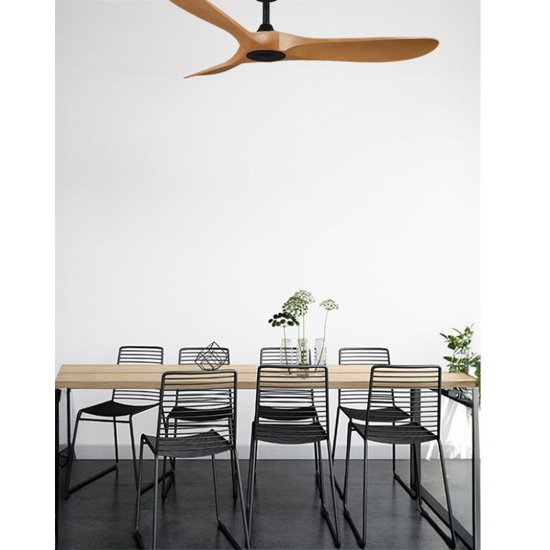 ⁦מאוורר תקרה 52" YORK מנוע DC כולל שלט 6 מהירויות שחור ועץ⁩ – תמונה ⁦5⁩
